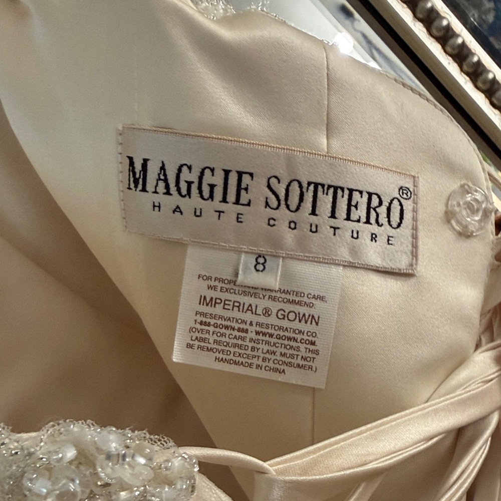 Maggie Sottero  vintage haute couture  imperial gown - Picture 6 of 6